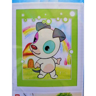 Tranh đính đá con chó DF2383