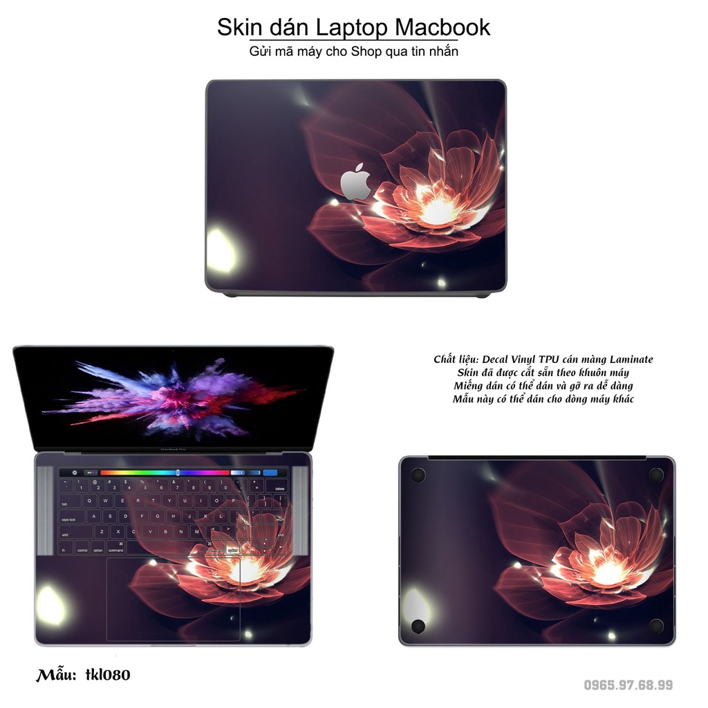 Skin dán Macbook mẫu thiết kế (đã cắt sẵn, inbox mã máy cho shop)