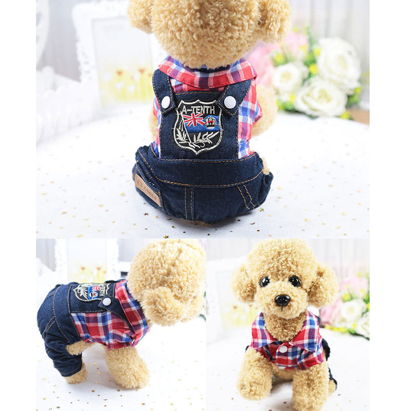 Vật Liệu Bông Vật Nuôi Thoáng Khí In Hoạt Hình Quần áo Mèo Và Chó Mùa Xuân Và Mùa Hè Thời Trang đại Học Phong Cách Quần áo Vật Nuôi Bốn Chân