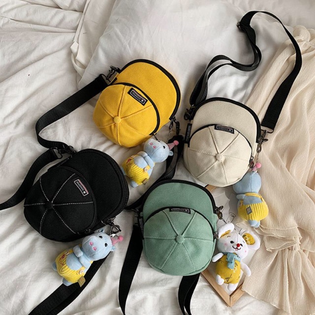 Túi mini mũ kèm móc khoá