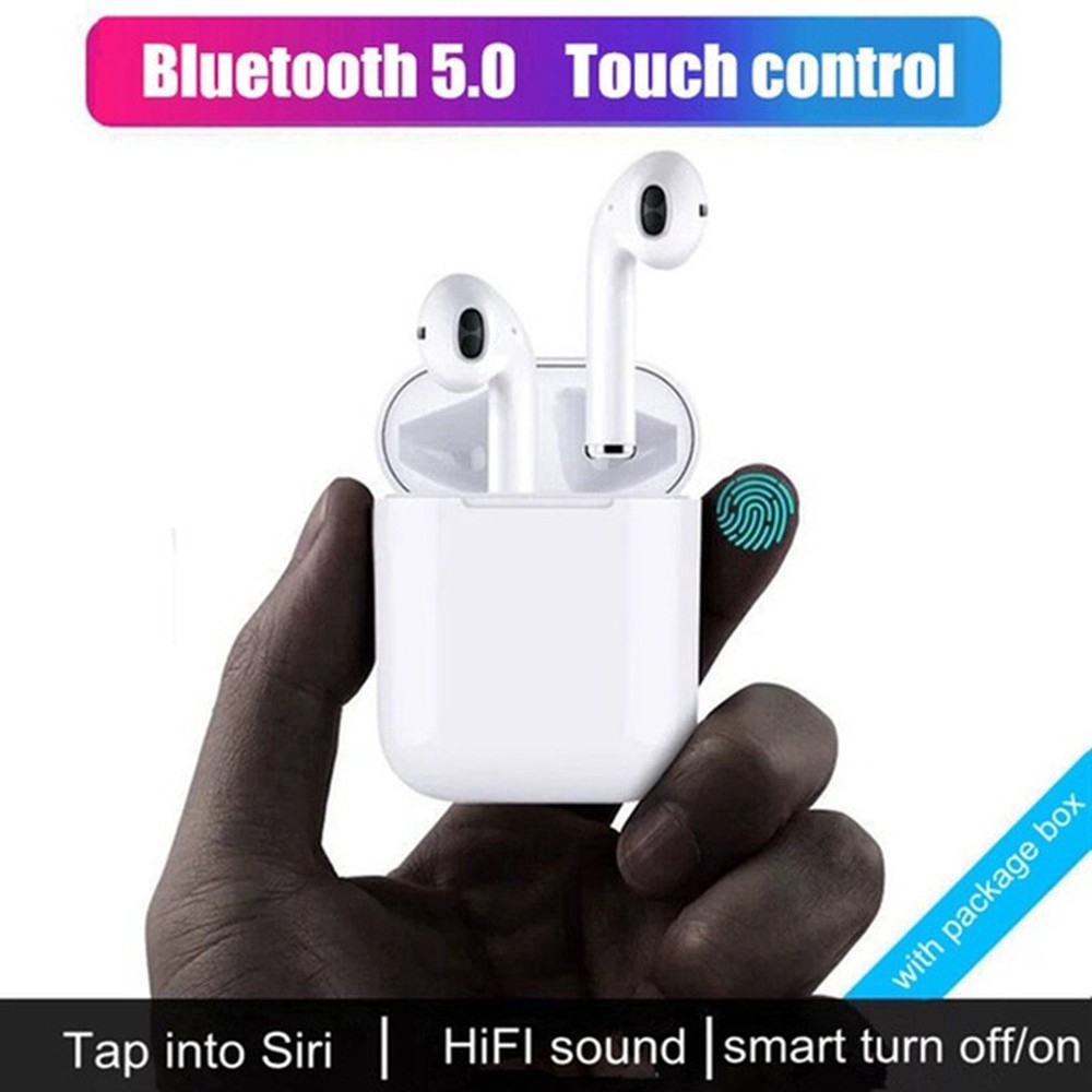 Tai Nghe Bluetooth 5.0 I12 Tws Kèm Hộp Sạc