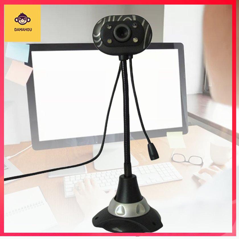 Webcam Usb Hd Có Thể Xoay Được Kèm Micro Cho Pc