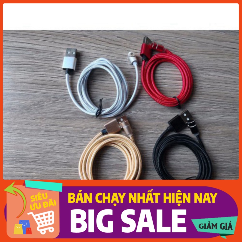 [FREE SHIP] 💥RẺ VÔ ĐỊCH💥 Cáp sạc Điện Thoại Nam Châm 3 đầu đa năng dây dù,có LED Cao Cấp💥SIÊU HOT💥