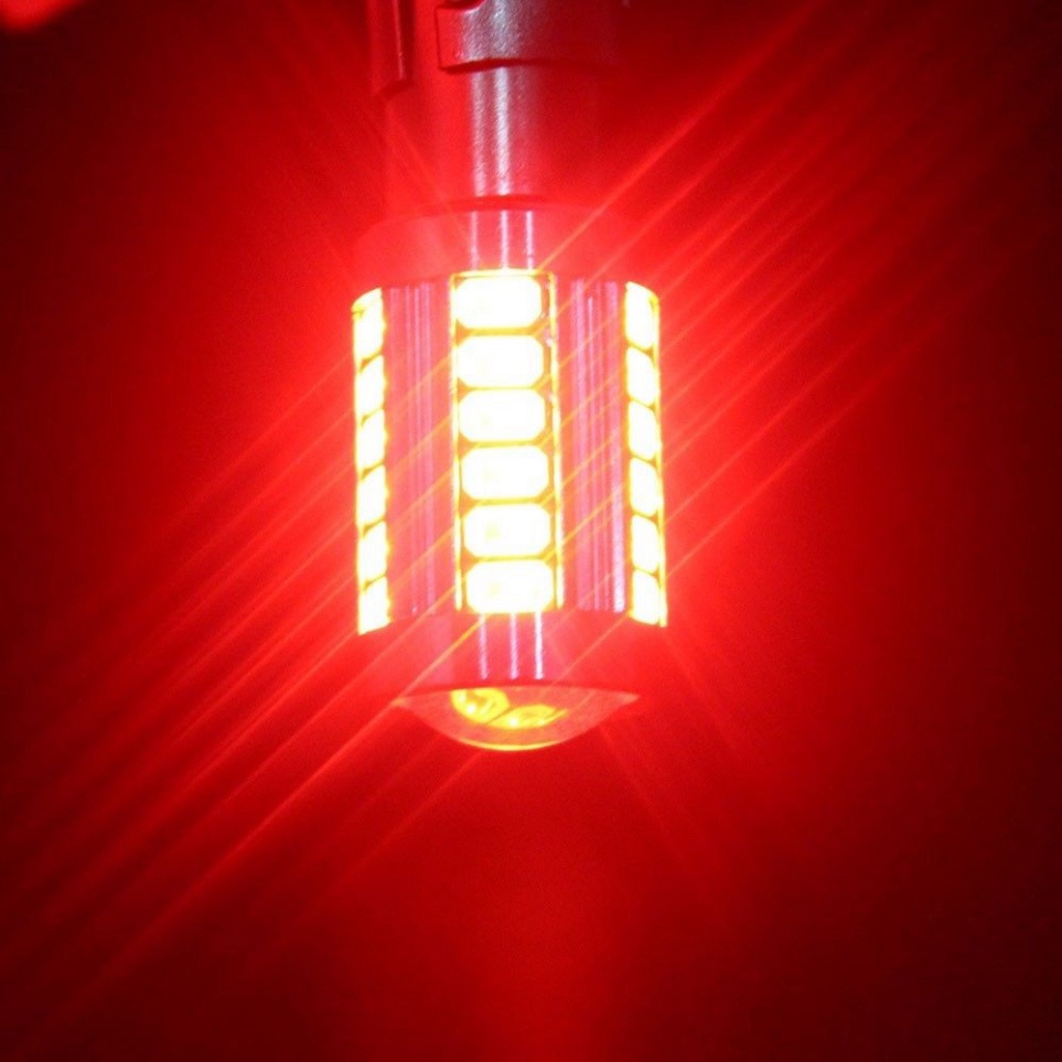 01 bóng đèn phanh, stop NHẤP NHÁY F1 - LED 18W thấu kính chuẩn 1157 Ảnh thật Sp