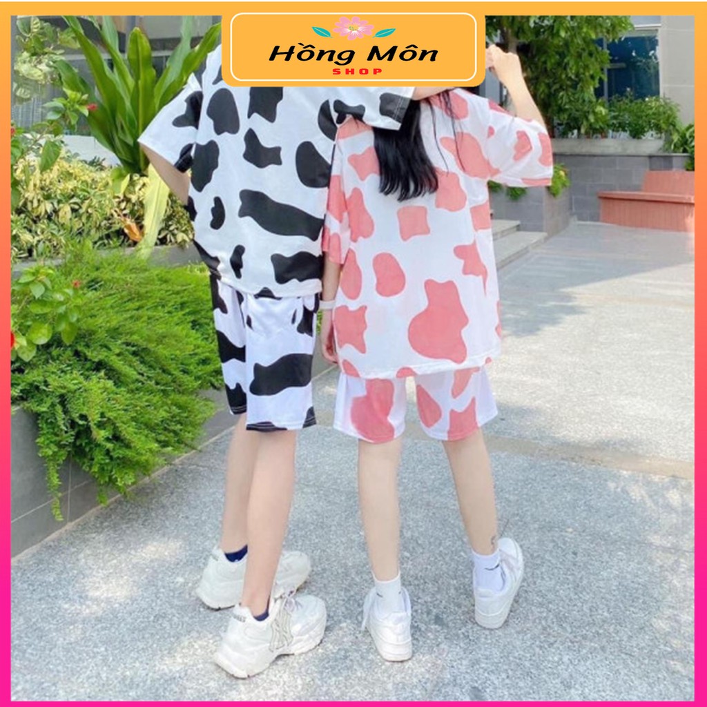 [ FREESHIP + SIÊU GIẢM GIÁ ] Set Bò Sữa Thun Ngắn Tay SIêu Hót, Bộ Đồ thun tay lỡ bò sữa Siêu Đẹp