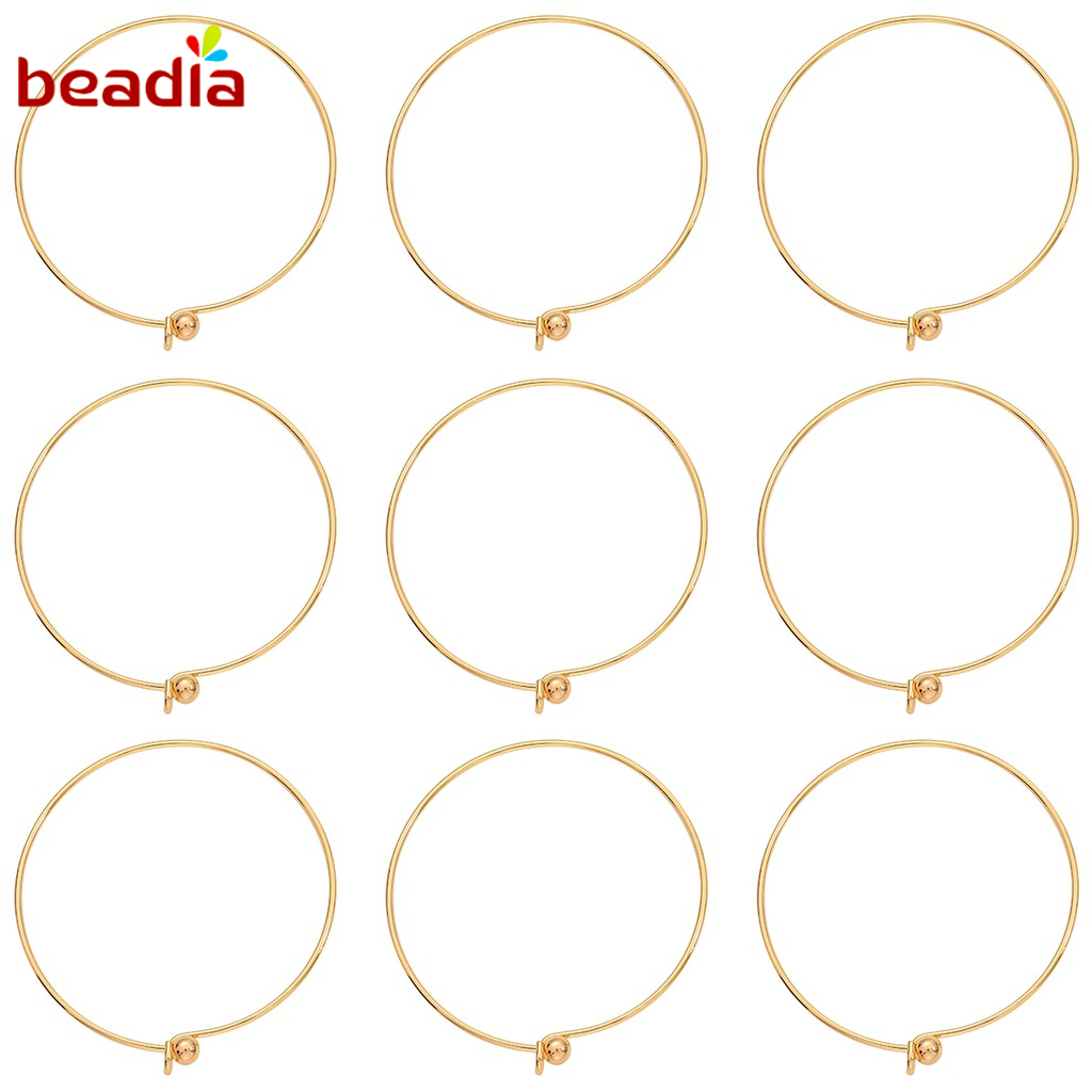 Mặt trang sức Beadia bằng đồng mạ vàng 18k thiết kế thời trang thích hợp làm vòng tay dây chuyền