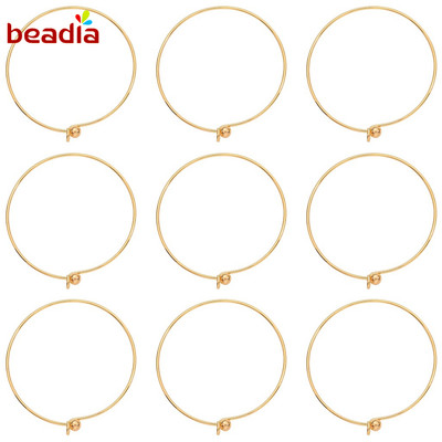 Mặt trang sức Beadia bằng đồng mạ vàng 18k thiết kế thời trang thích hợp làm vòng tay dây chuyền