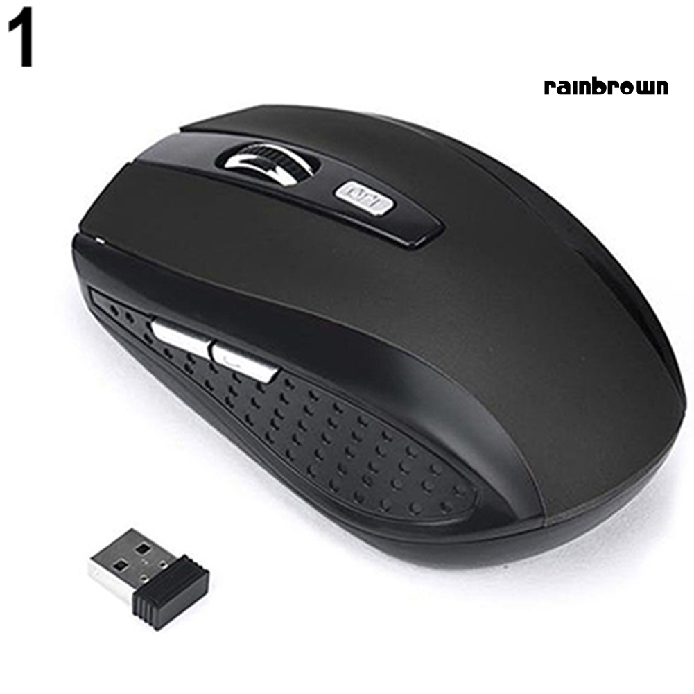 Wireless Gaming Mouse 1200dpi 2.4GHz Ergonomic USB Receiver Mice for PC Laptop /RXDN/