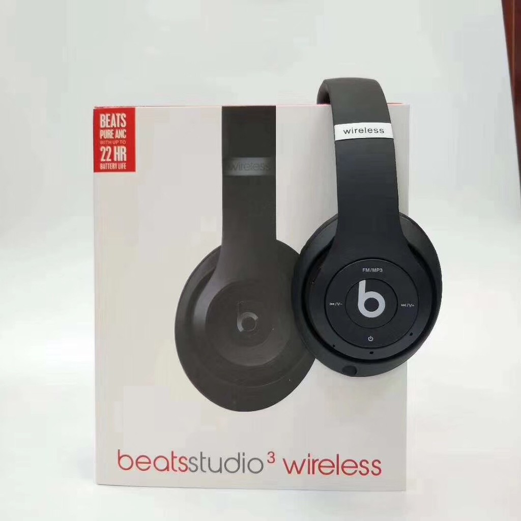 Tai Nghe Nhét Tai Bluetooth Không Dây Âm Thanh Stereo Sống Động Gấp Gọn Tiện Dụng 2019 Beats Studio3 1: 1