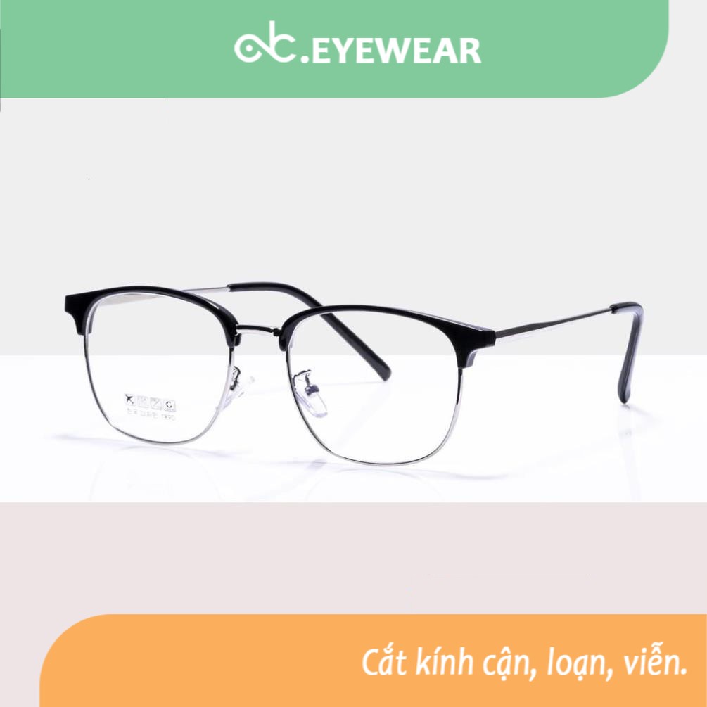 Kính mắt cận nam nữ ABCeyewear thiết kế mắt vuông to sành điệu, đa dạng màu sắc - 2783