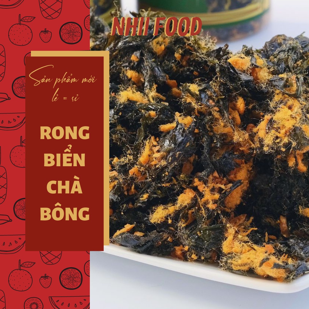 200GR Rong biển siêu chà bông sấy khô siêu ngon NHII FOOD thực phẩm sạch nhà làm