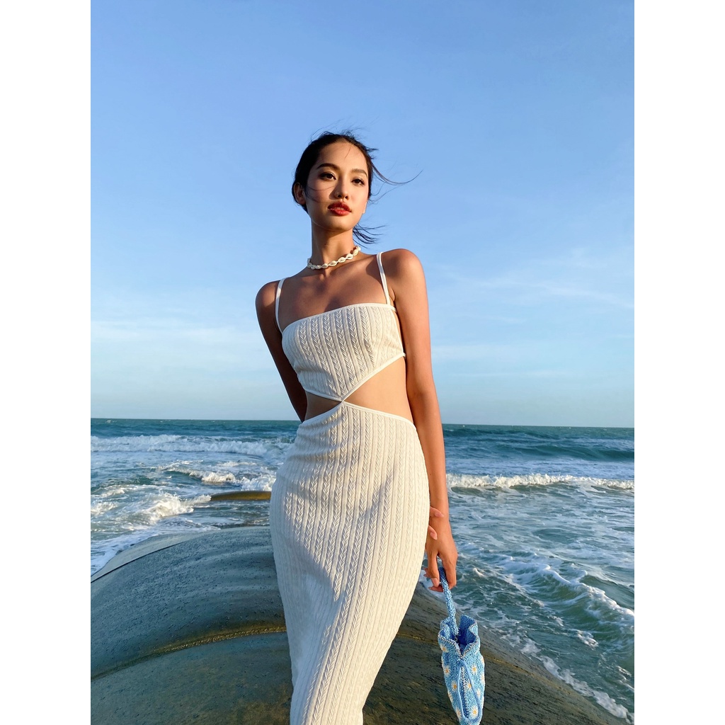 Beach Me Dress - Váy thun ôm body khoét eo hở lưng - Thiết Kế Bởi Coco.Official