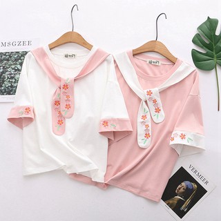  Áo Thun Thủy Thủ Viền Hoa K241 