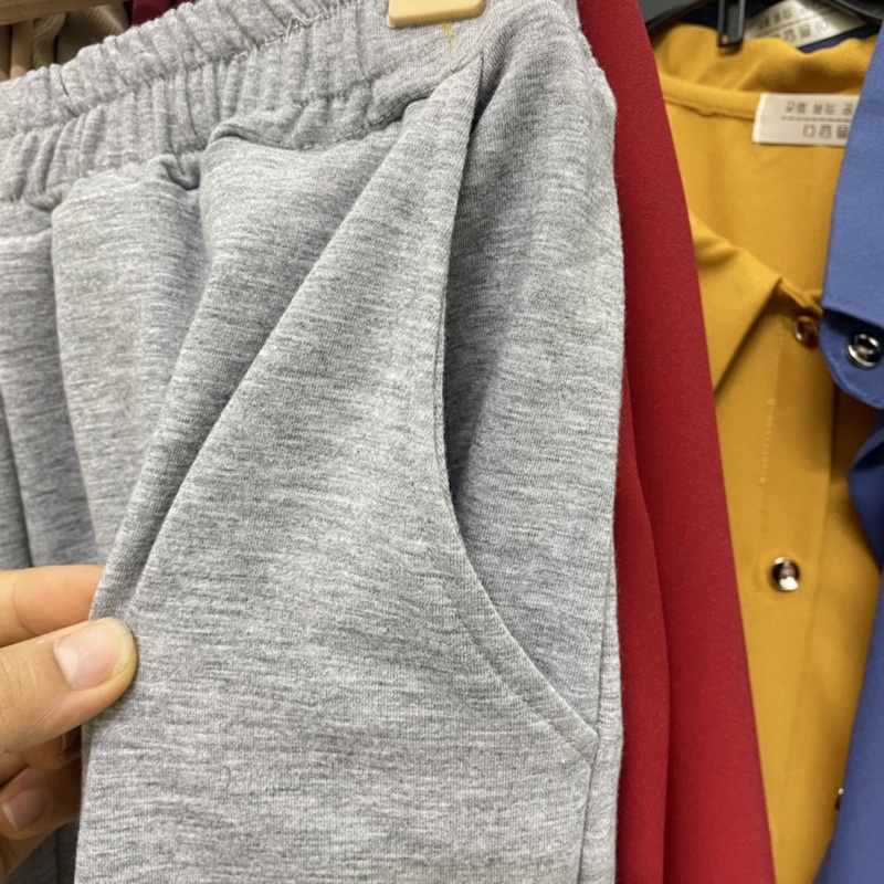 Quần Bom Bo Gấu Quần JOGGERS Chất Nỉ Da Cá Hàng Loại 1 Dài 98cm