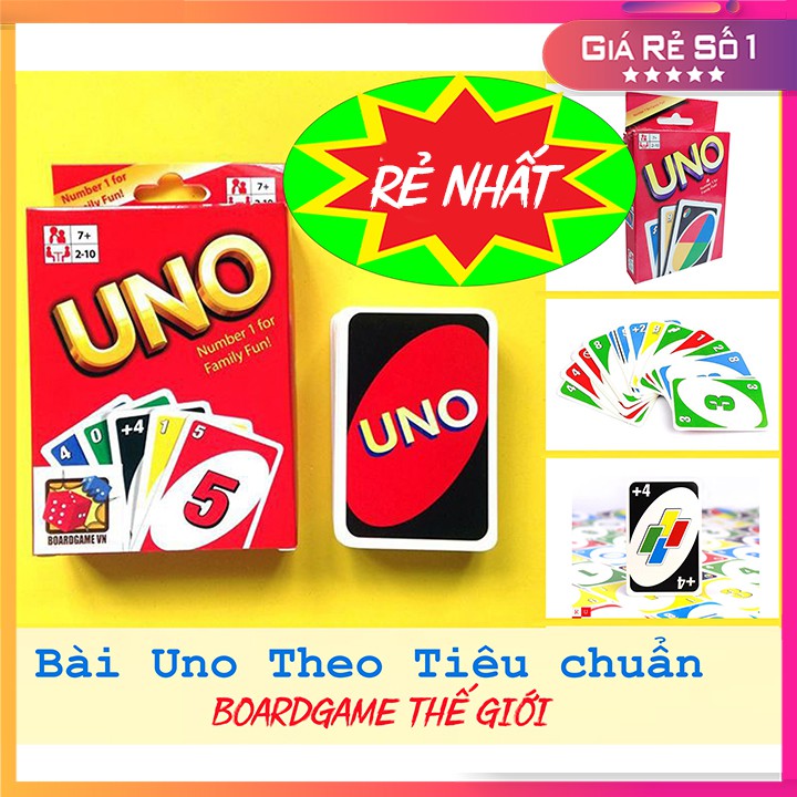 Bài Uno Theo Tiêu chuẩn Boardgame của Mỹ NEW0002- Phát Triển Khả Năng Nhận Biết