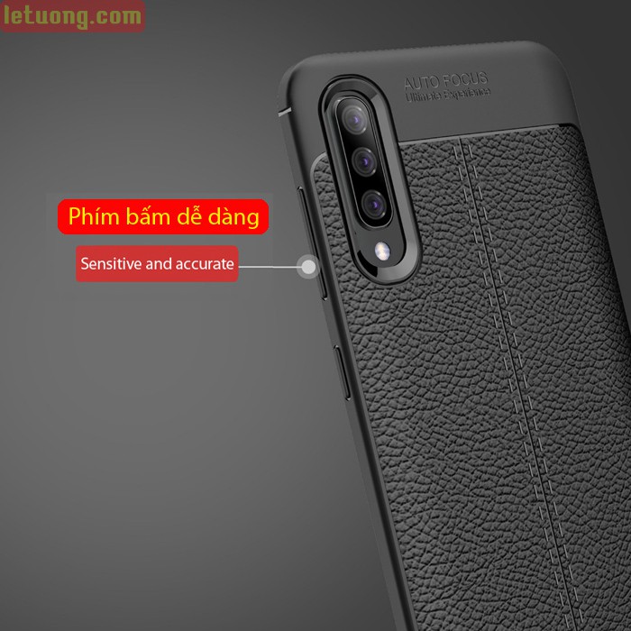 Ốp lưng dẻo giả da Auto Focus Samsung A70