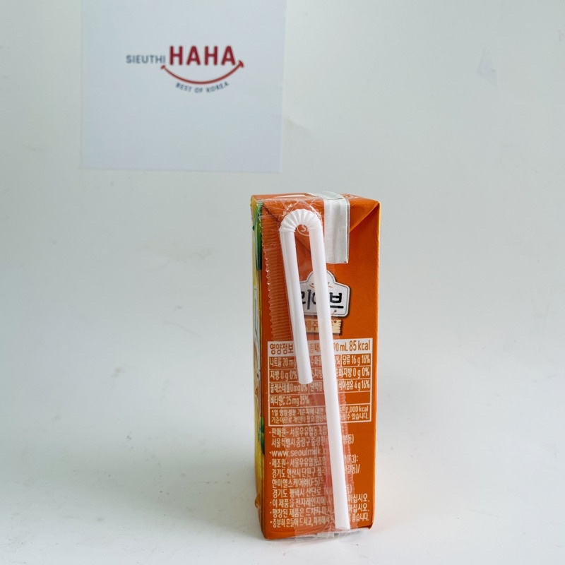 Nước ép quýt jeju hàn quốc giàu xơ vitamin C cho bé SEOUL MILK LIVE MANDARIN JUICE 190ml