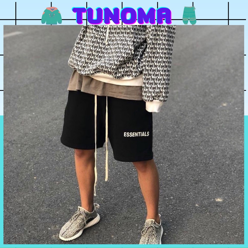 Quần short essentials Tunoma quần đùi thun unisex phong cách thể thao QS05