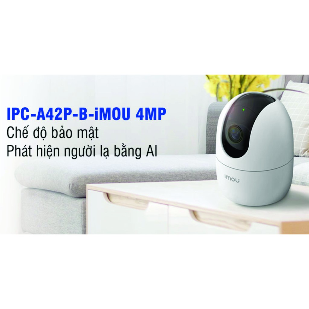 Camera không dây Wifi 4MP IPC-A42P-B-iMOU đàm thoại 2 chiều báo động, phát hiện người lạ bằng công nghệ AI {ctyhuytran} | BigBuy360 - bigbuy360.vn