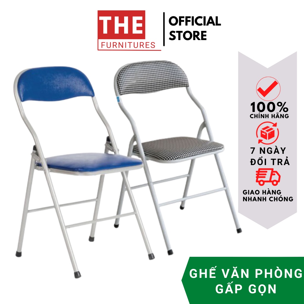 Ghế Văn Phòng Làm Việc Có Tựa Lưng Gấp Gọn Giá Rẻ Cho Học Sinh Sinh Viên - THE Furnitures Official