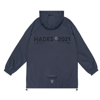 Áo khoác dù nam màu xanh navy - mẫu HADES 2021 áo gió nam form rộng unisex