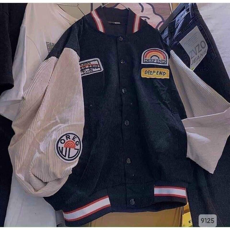 Áo Khoác Bomber LoGo Chất Nhung - Áo Bomber Nam Nữ Unisex Nhung Siêu Đẹp (kèm ảnh thật)