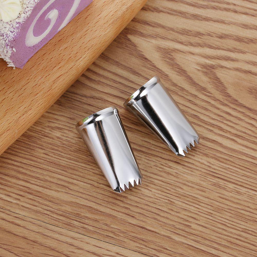 Set 2 Đầu Bắt Kem Bằng Thép Không Gỉ Chất Lượng Cao