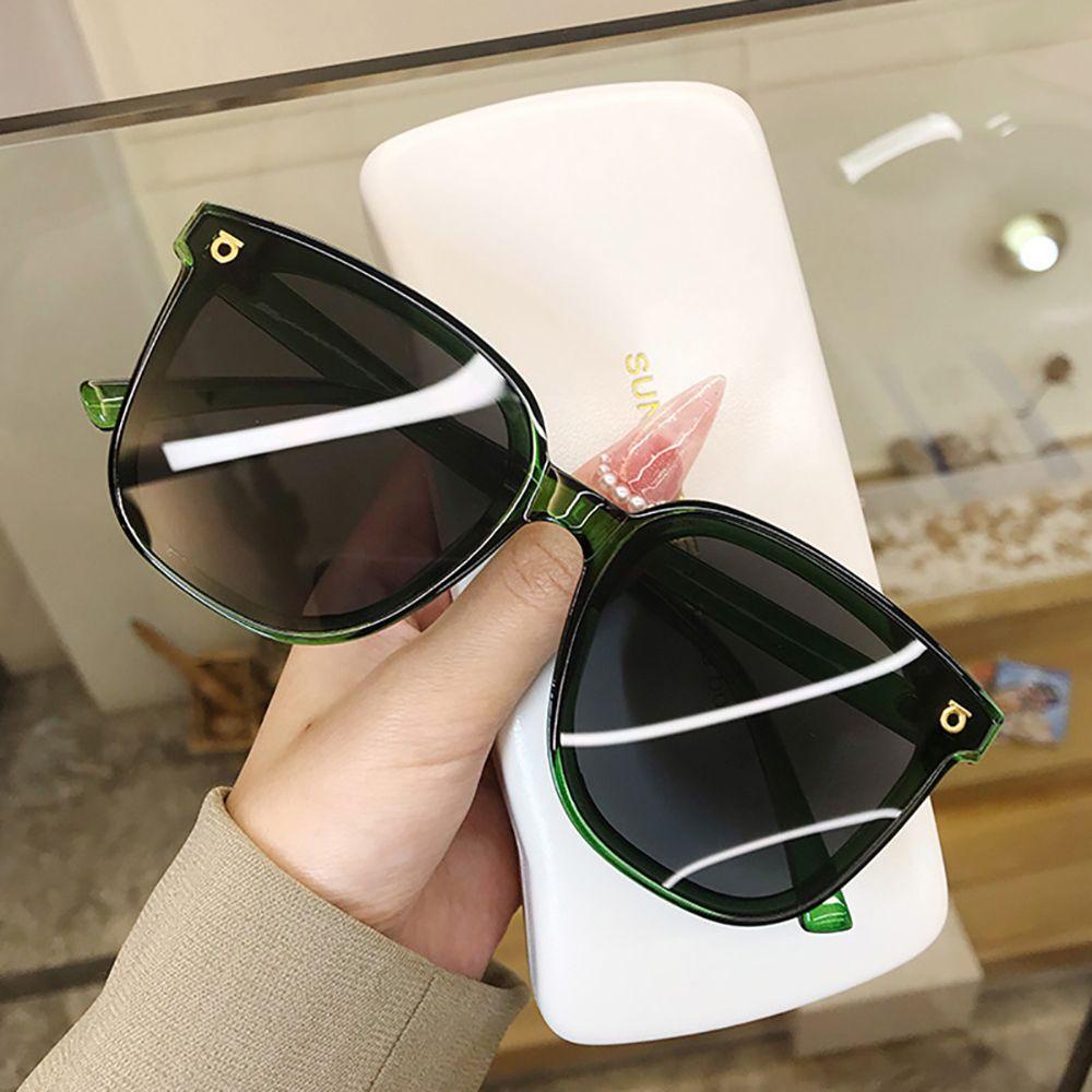 Kính Mát Gọng Vuông Lớn Chống Bức Xạ Chống Bức Xạ Phong Cách Hàn Quốc Cho Nam Và Nữ