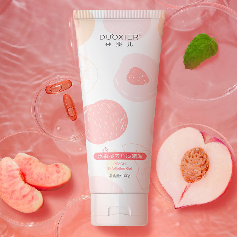 Peach Exfoliating Gel Cleansing Pore Exfoliating Skin Rubbing Mud Facial Scrub Skin Care Products