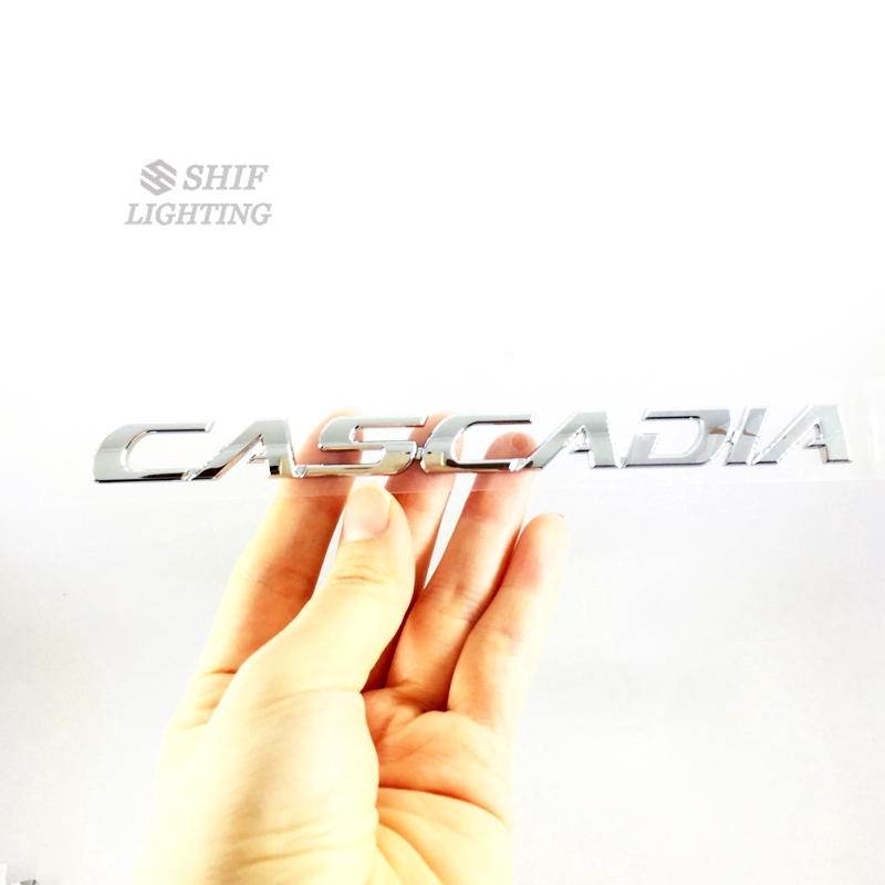 Decal dán trang trí xe hơi logo chữ CASCADIA bằng chất liệu ABS