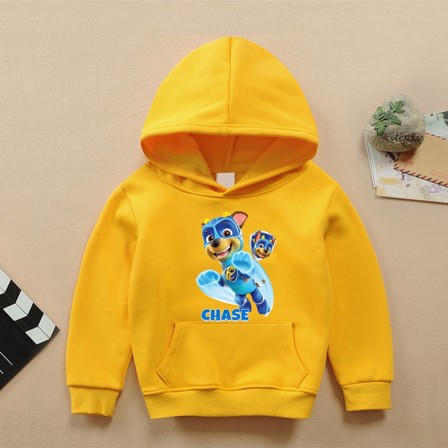 Áo khoác paw patrol áo hoodie đội chó cứu hộ màu vàng đủ size cho bé trai bé gái