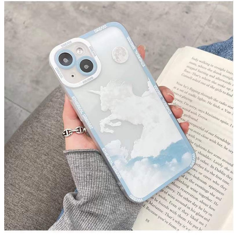 Ốp Điện Thoại TPU Mềm Hình Đám Mây Sáng Tạo Cho IPhone 13 12 Mini 11 Pro X XR XS Max SE 2020 6 6S 7 8 Plus