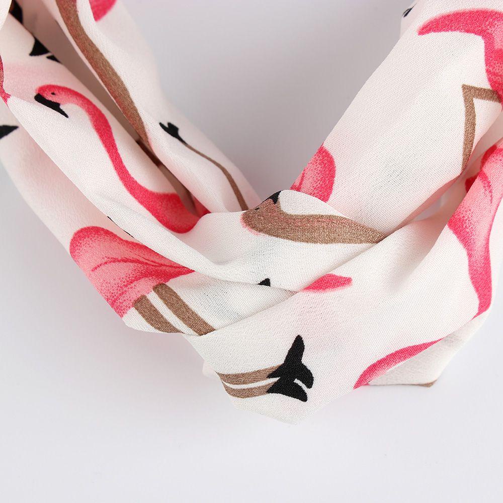 Băng Đô Cài Tóc Bản Rộng Hình Chim Hồng Hạc Thời Trang Cho Nữ