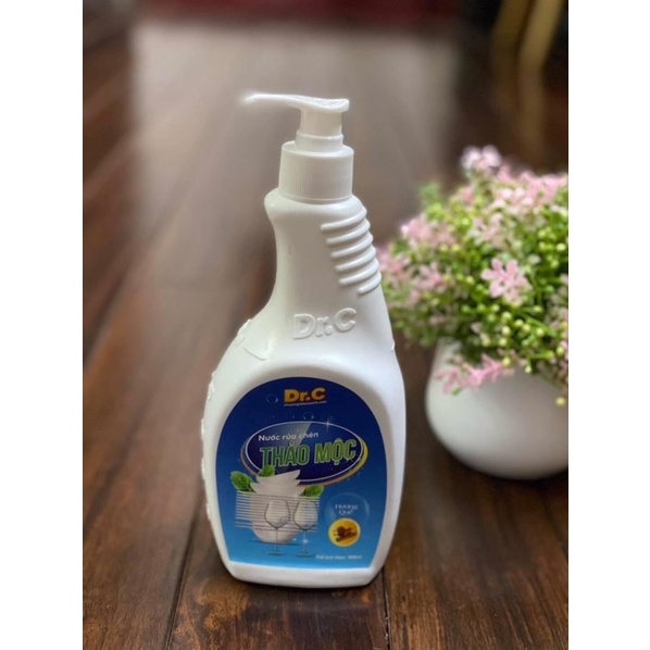 nước rửa chén nước rửa bát thảo mộc hương quế Dr.C - 500ml không hại da tay.