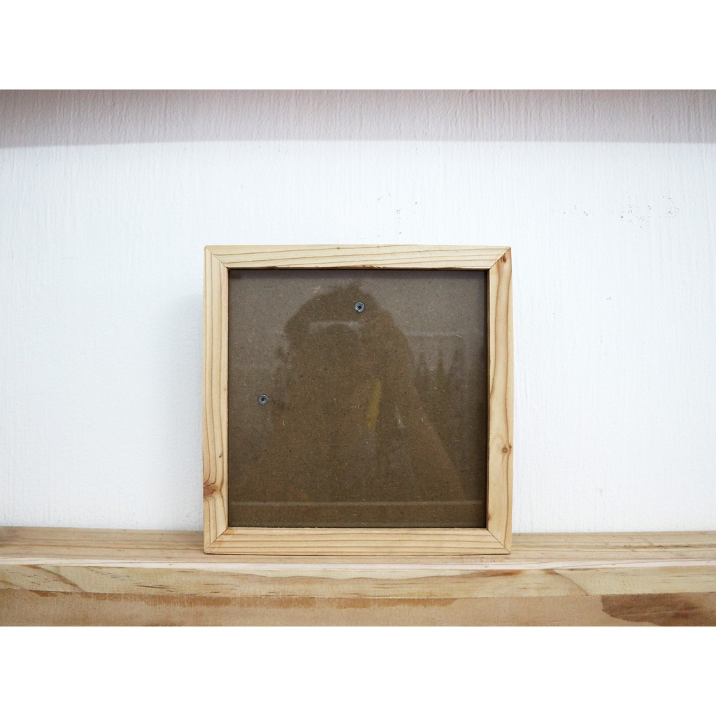 Khung ảnh 20x20 Vuông - Khung hình gỗ thông mặt kính - Khung ảnh đẹp treo tường để bàn - Picture Fra