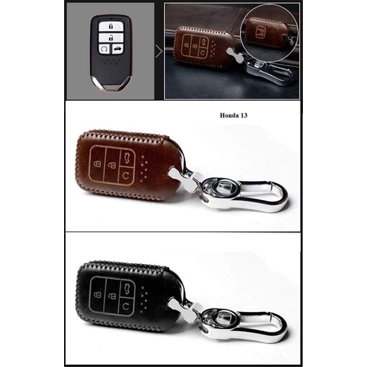Bao Da Chìa Khoá Honda Civic, City RS, Accord ,Bọc chìa khoá  Da Bò thật , khâu tay