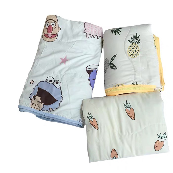 （24h delivery）W&amp;G Summer personality carrot pineapple cartoon air conditioner is thin quilt nap