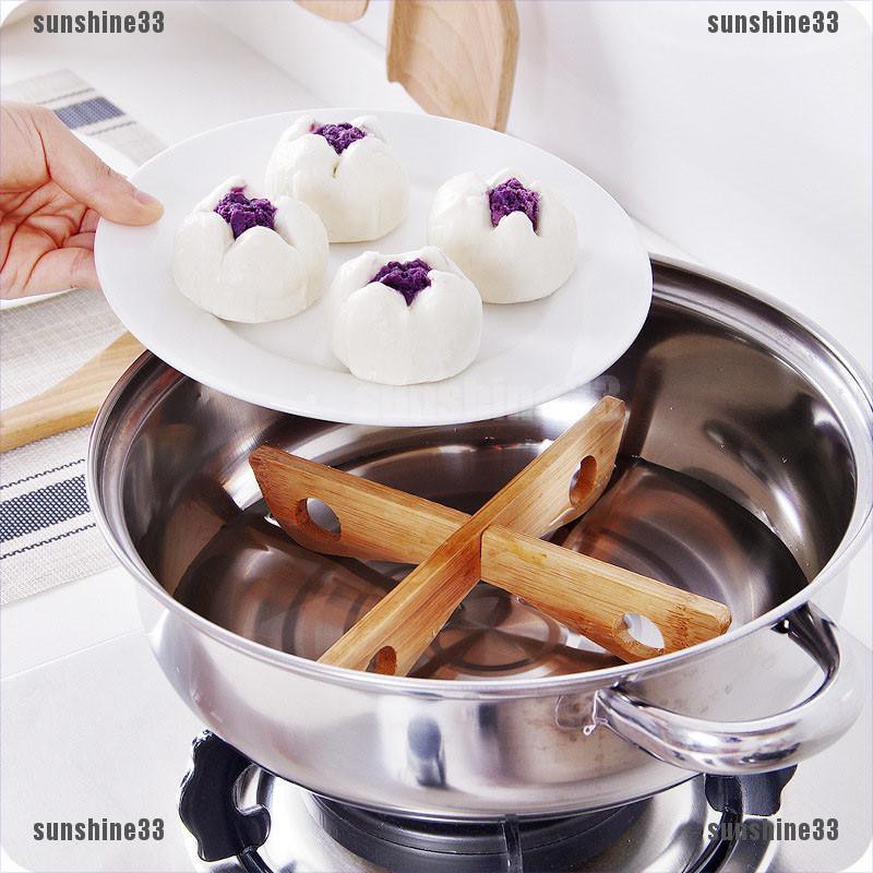 Giá Đỡ Nồi Bằng Tre Chống Trượt Cách Nhiệt Có Thể Gập Lại Tiện Dụng