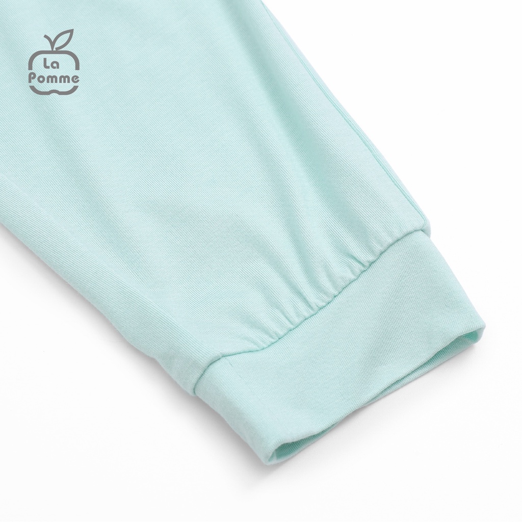 Bộ đồ dài tay La Pomme Chú chó trắng Tommy - Xanh