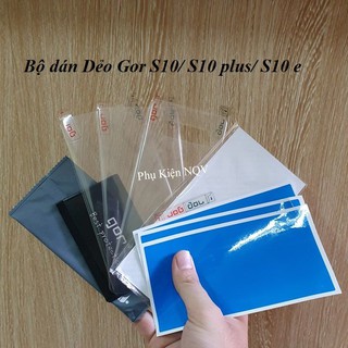 Bộ dán dẻo gor chính hãng samsung s10/ s10 plus/ s10 e/ s10 5g