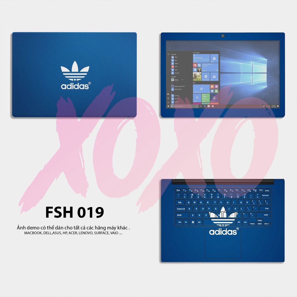 Bộ skin dán laptop mẫu FS019 / Có decal dán cho tất cả các hãng máy tính