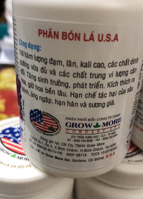 Phân bón lá NPK 19-31-17 / 30-10-10/ 6-30-30 &amp; Bloom dành cho Lan Grow more ☘ Chuyên cho Lan và cây cảnh