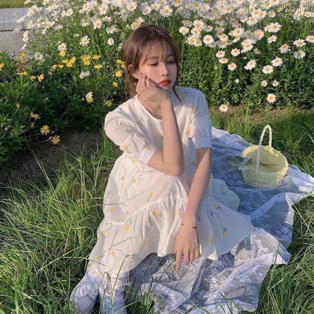 [ Mã FAMAYWA2 giảm 10K đơn 50K] Đầm baby doll trắng | BigBuy360 - bigbuy360.vn