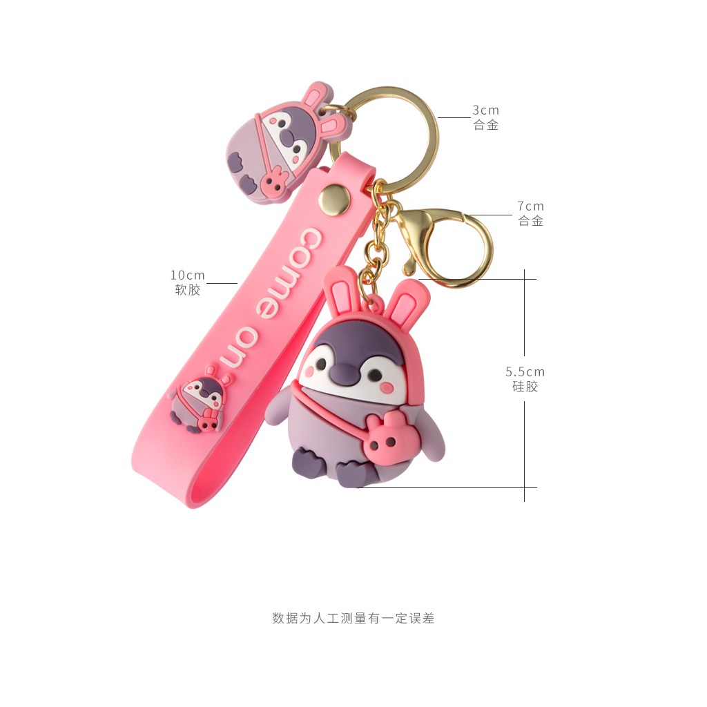 [Quà tặng ý nghĩa] Móc Chìa Khoá Móc Khóa Tạo Hình Chim Cánh Cụt Dễ Thương Cho Cặp Đôi KH30