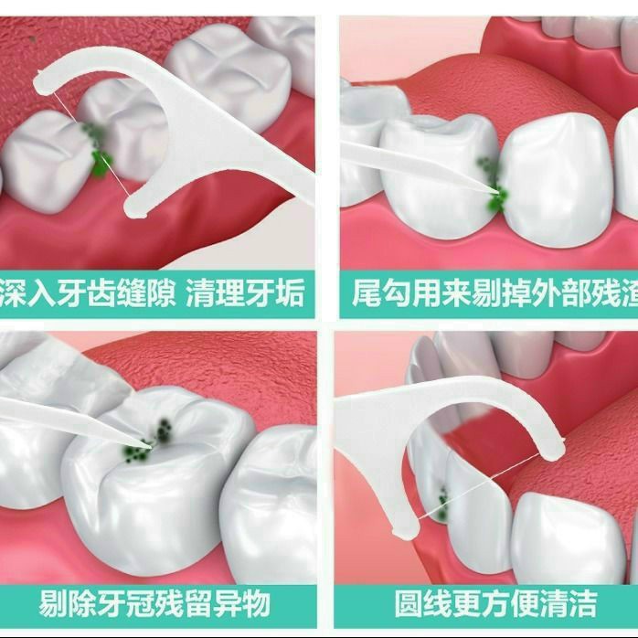 Combo1 Hộp Tăm chỉ nha khoa cho răng trắng sạch GocgiadinhVN( 50chiếc)