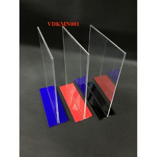 Kệ menu mica để bàn chân chữ T_ Tờ A5 -21x15cm