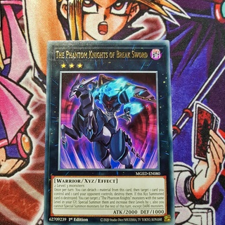 Thẻ bài Yugioh chính hãng | The Phantom Knights of Break Sword | MGED Rare
