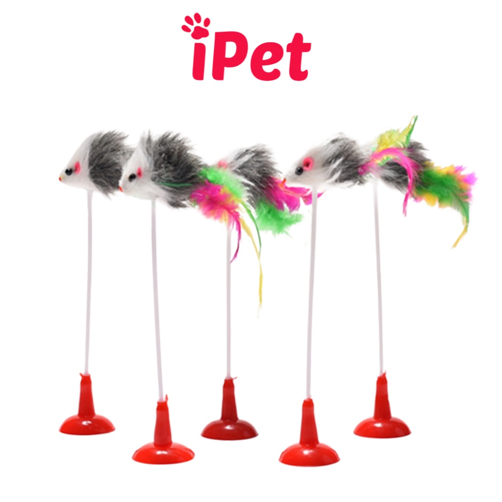 Chuột Đồ Chơi Có Mút Gắn Cho Chó Mèo Vờn - iPet Shop