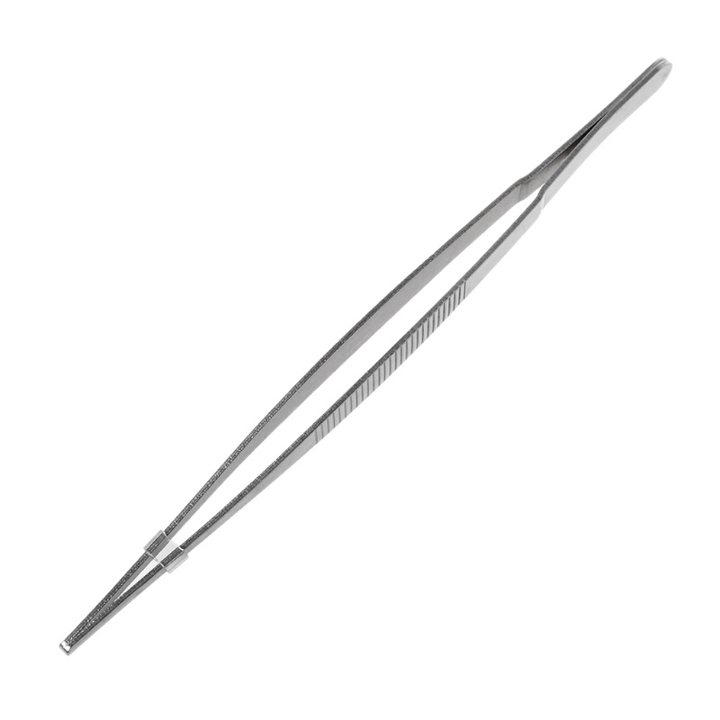 Kẹp Gắp Thẳng Bằng Thép Không Gỉ Có Răng Dài Cho Nướng Bbq Tại Nhà