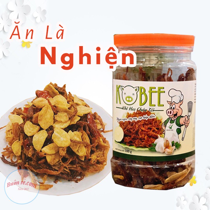 Khô heo cháy tỏi 200G ngon chuẩn đậm vị túi zip tiện lợi 01197-01190-01189
